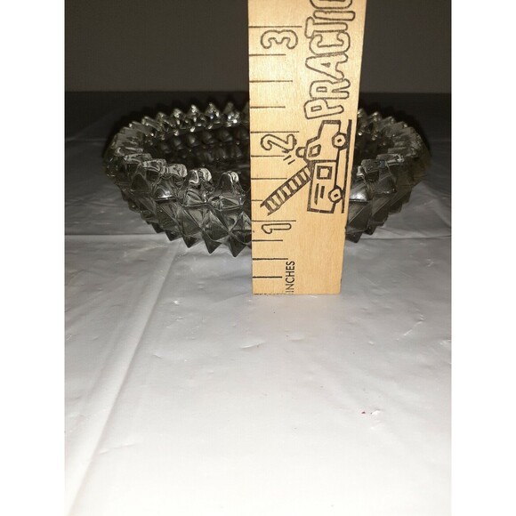 Vintage Clear Glass Ashtray Candy Dish Change Dish Heavy 1980s - Picture 4 of 4